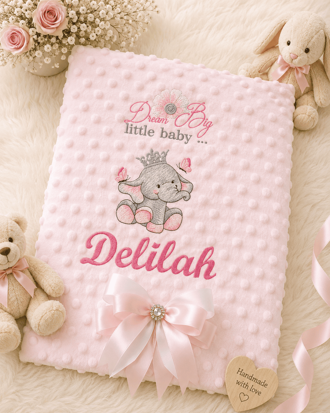 Personalised Embroidered Baby Blankets - Image 4