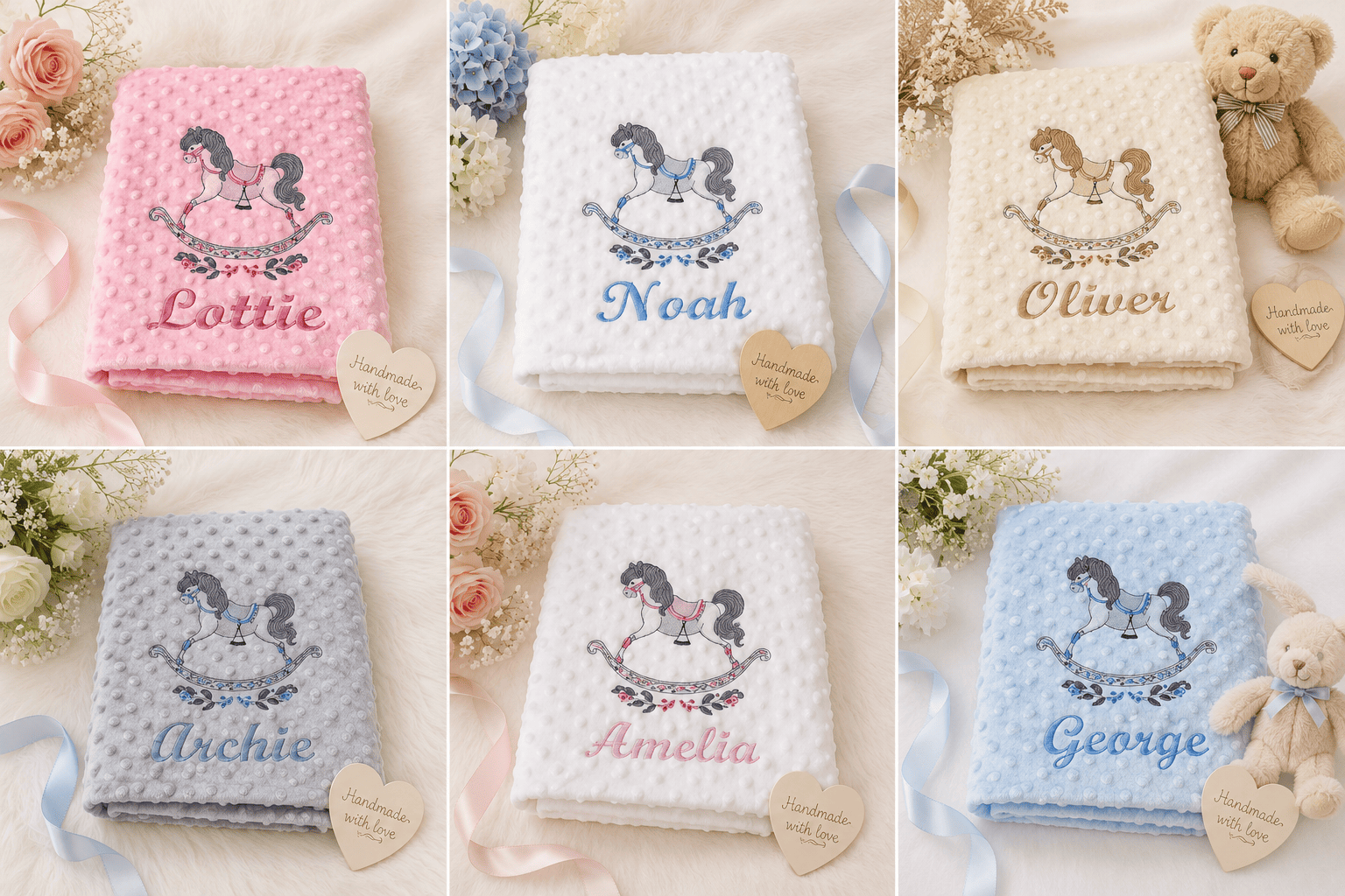 Personalised Embroidered Baby Blankets - Image 5